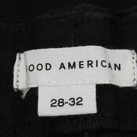 Good American Jeans Women Size 28-32 Black Good Leg Straight Stretch Denim NEW - Picture 4 of 16